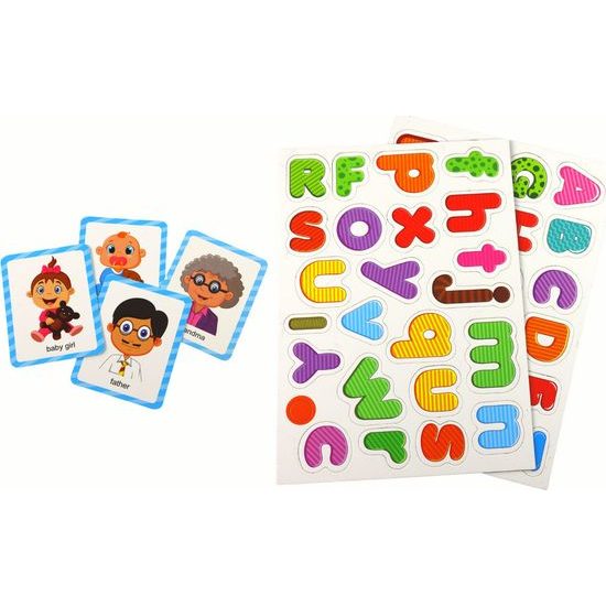 Sada výukových magnetických hlavolamů s multifunkční deskou