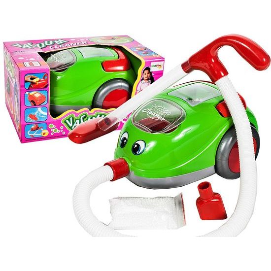 Dětský vysavač na baterie se světlem Little Cleaner zelený