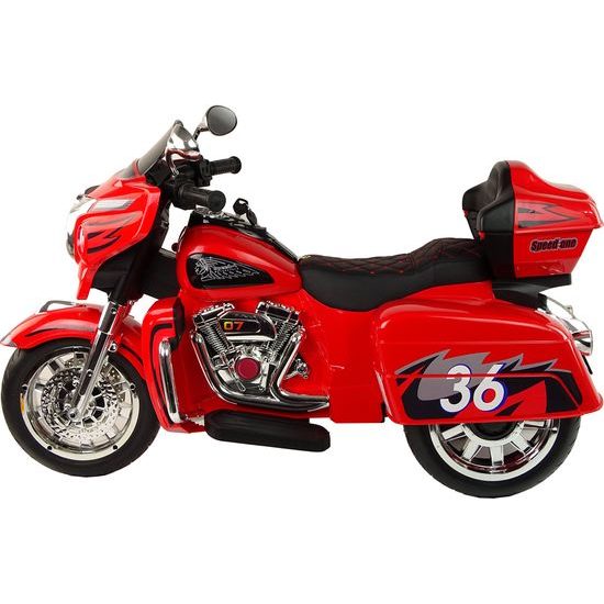 Elektrická tříkolka červená