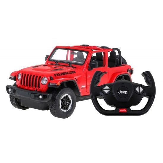 Rastar auto na dálkové ovládání Jeep Wrangler JL 1:14 červené