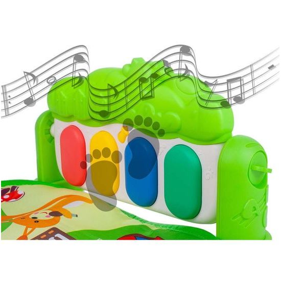 Hrací deka s piankem Sluníčko zelená