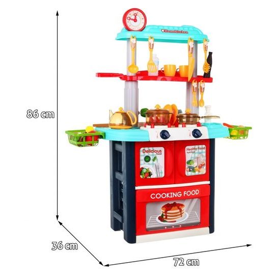 Majlo Toys oboustranná dětská kuchyňka s vodou a párou GuGu Kitchen