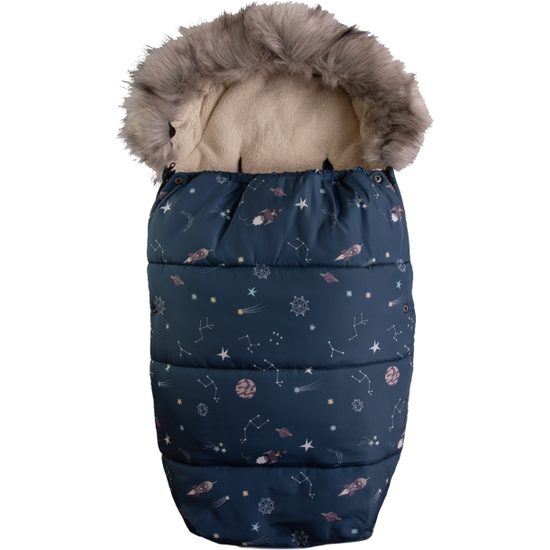 Zimní fusak BabyMatex Venus modrý + rukávník