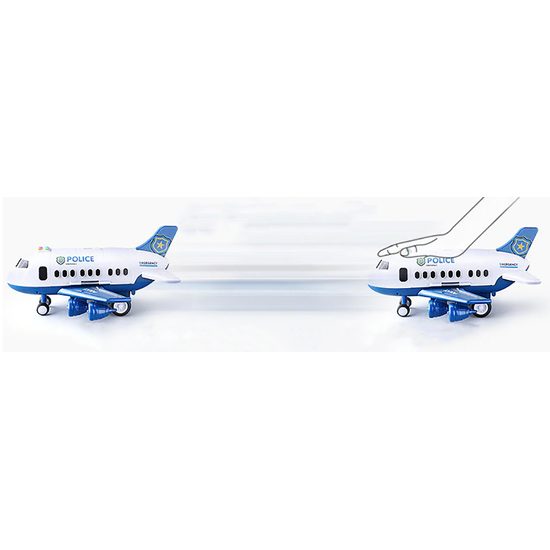 Interaktivní letadlo s autíčky, světly a zvuky Police Airplane