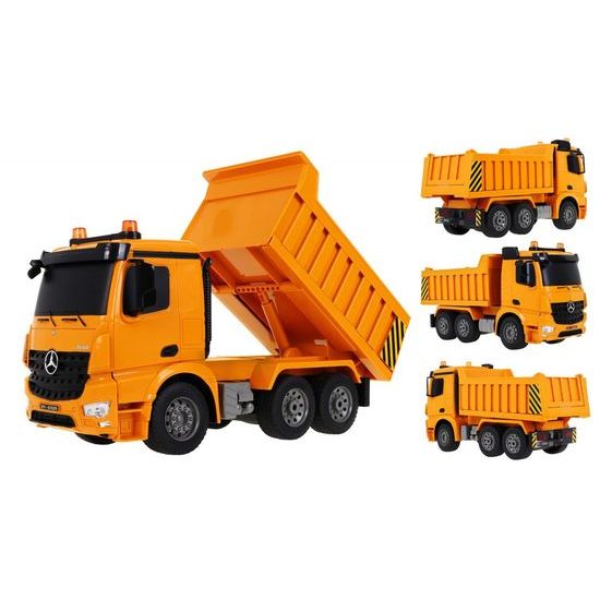 Nákladní auto na dálkové ovládání Mercedes- Benz Arocs 1:20 žluté