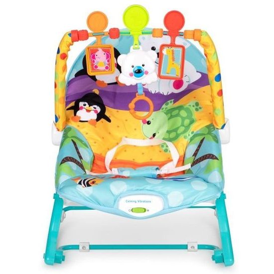 Ecotoys kojenecké lehátko 3v1 s vibracemi Baby Calm modré