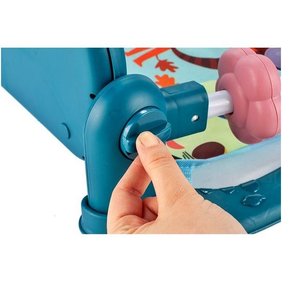 Hrací deka s piankem Tygřík - modrá