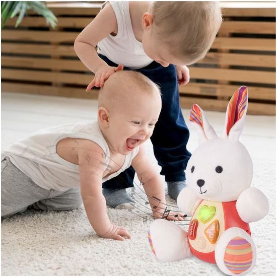 Interaktivní plyšový králíček na baterie Little Animal