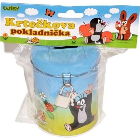 Pokladnička Krtek válec se zámkem