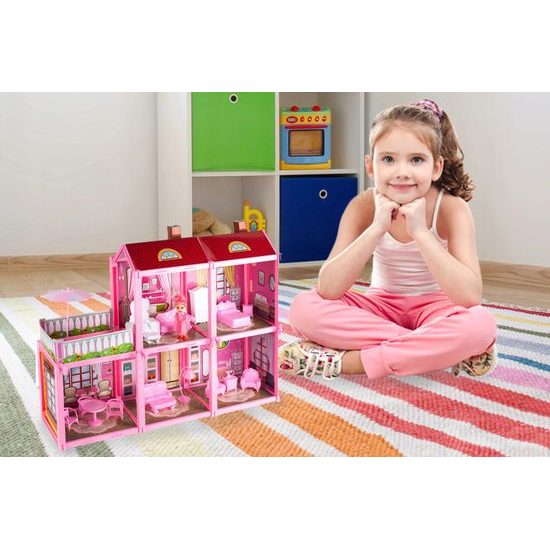 Domeček pro panenky Dream House + panenka