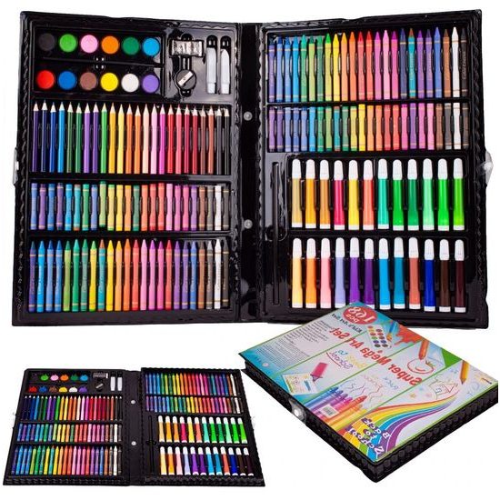 Velká sada na kreslení a malování Mega Art Set 168 součástí