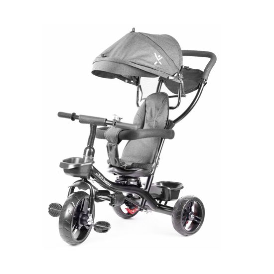 Vyzkoušeno - Dětská tříkolka Fix Lite s otočným sedadlem 3v1 šedá