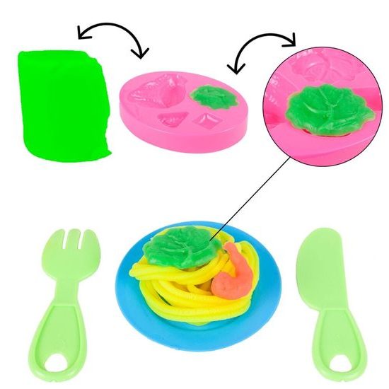 Modelovací plastelína s mlýnkem a příslušenstvím 4 barvy Mills Doh - modrá