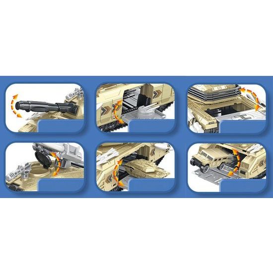 Vojenský tank s příslušenstvím a vojáčky Military Tank