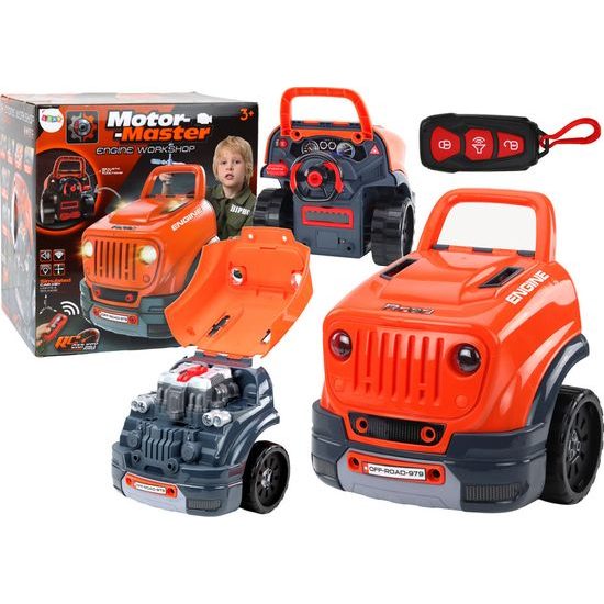 Dětská sada pro automechanika- dílna oranžová