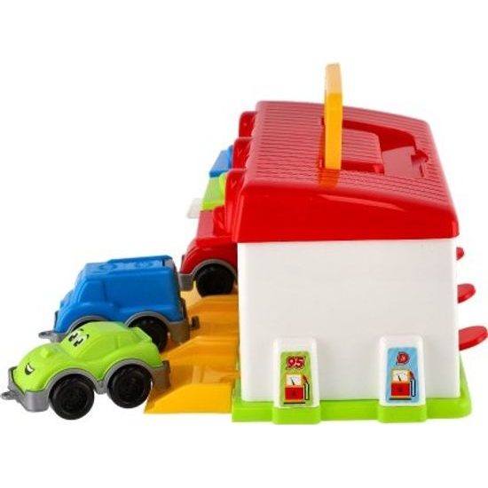 Garáž s autíčky 3ks + doplňky