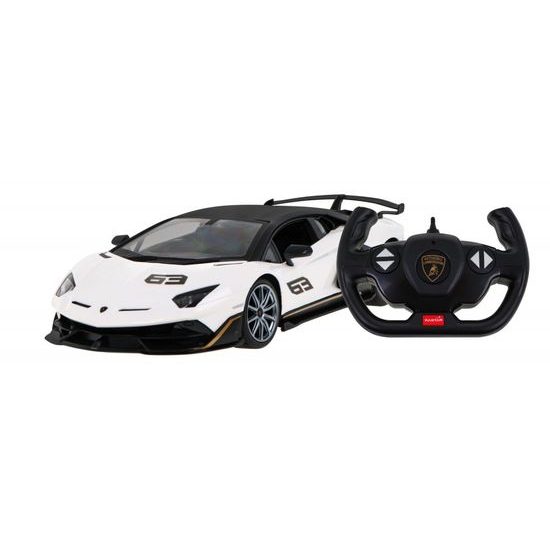 Rastar auto na dálkové ovládání Lamborghini Aventador SVJ 1:14 bílé
