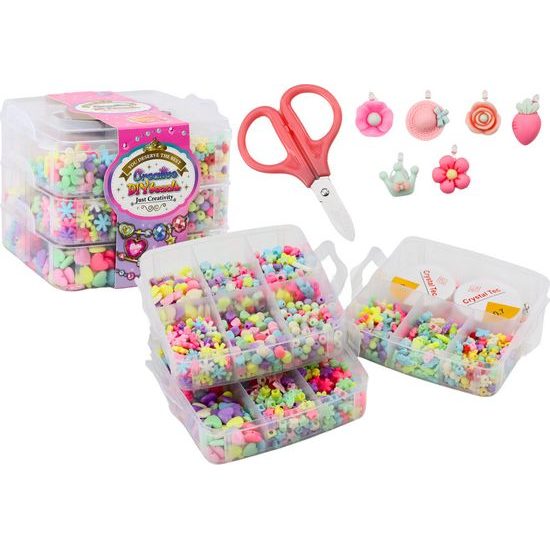 Velká sada na výrobu šperků DIY Beads 1620 kusů