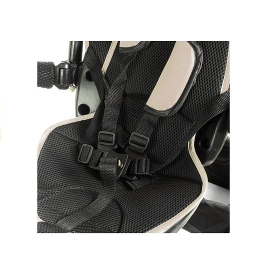 Majlo Toys tříkolka 2v1 s nafukovacími koly PRO600 béžová