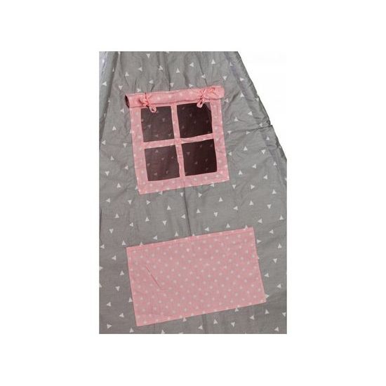 Ecotoys dětský indiánský stan TeePee s trojúhelníčky