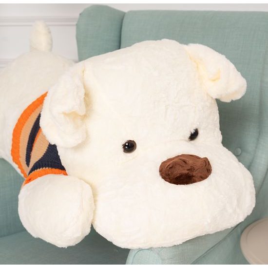 Plyšový pejsek Rek 120 cm - bílý