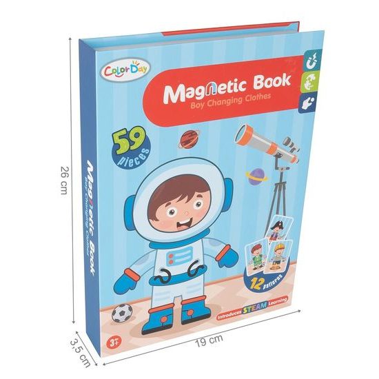Magnetická ukládačka oblečení pro kluka Color Day