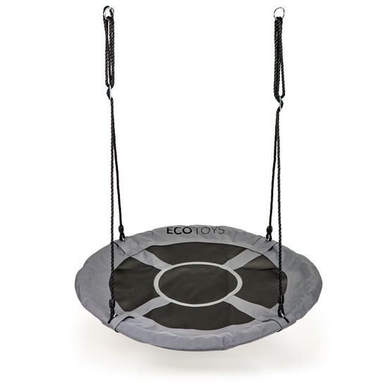 Ecotoys dětská houpačka Čapí hnízdo šedá