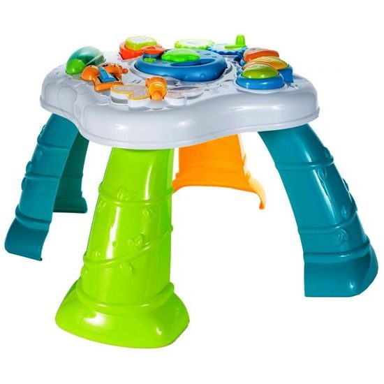Edukační stoleček se světly a zvuky Baby Table 2v1 modrý