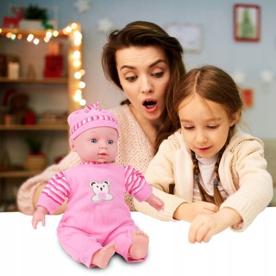Mluvící panenka s oblečením Baby May 34 cm