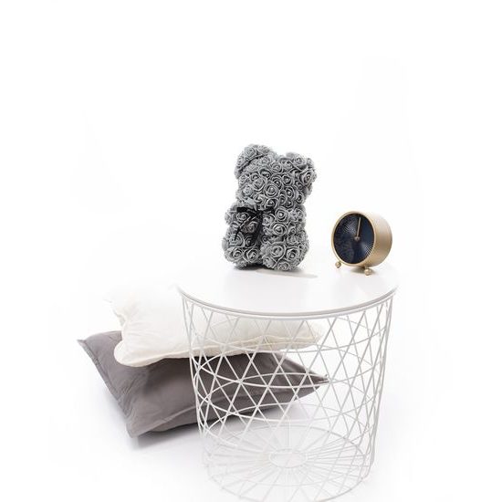 Medvídek z růží šedý Rose Bear 25 cm