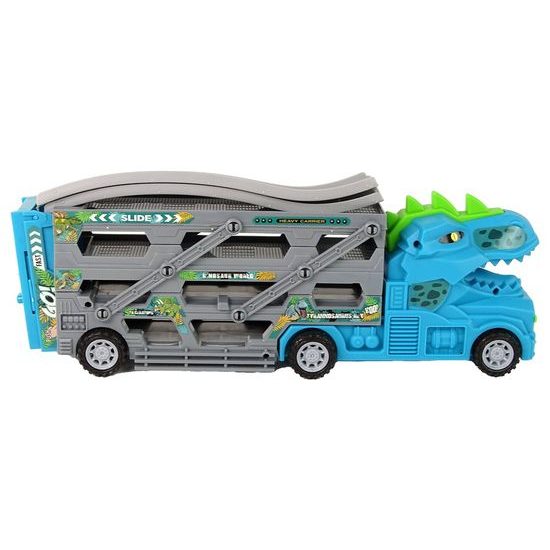 Odtahové auto se 3 autíčky a 2 skluzavkami Dino Truck
