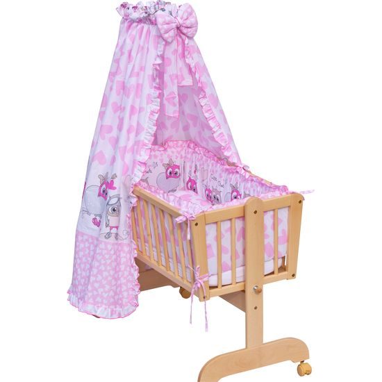 Nebesa nad košík pro miminko a kolébky - Scarlett Kulíšek - růžová