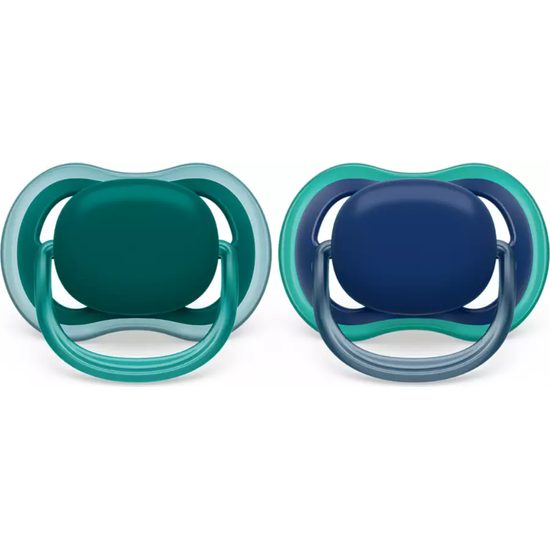 Dětský dudlík air 6-18m Philips Avent Zelená/modrá 2ks