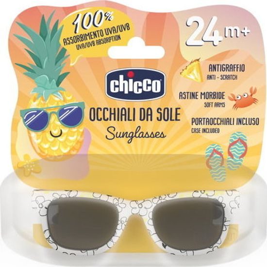 Dětské sluneční brýle Chicco bílá, květinky 24+
