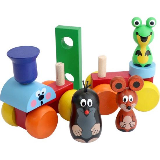 Dřevěný Vlak- Krtek