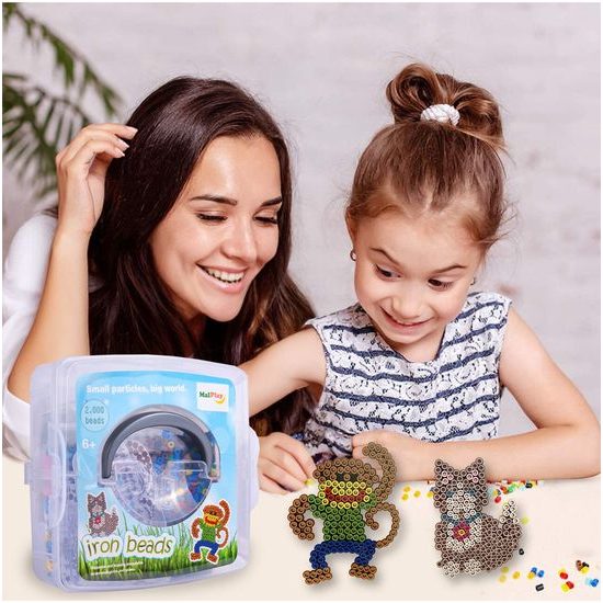 Korálky na žehlenie Zvieratká 2000 kusov