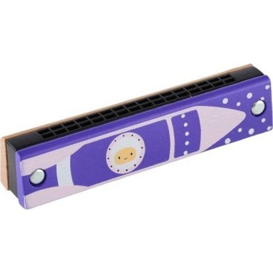 Harmonika dřevěná - mix 4 barvy