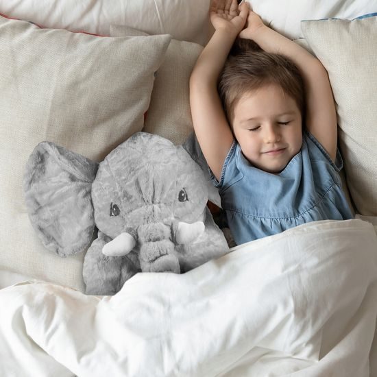 Doris plyšový slon Belly 70 cm šedý