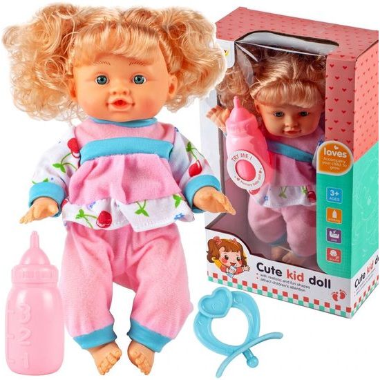 Interaktivní panenka s příslušenstvím Cute Doll 26 cm