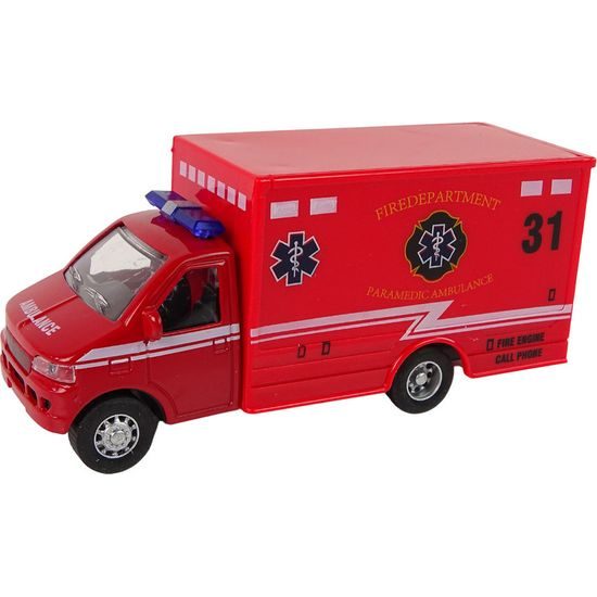 Auto Ambulance na třecí pohon - 2 barvy