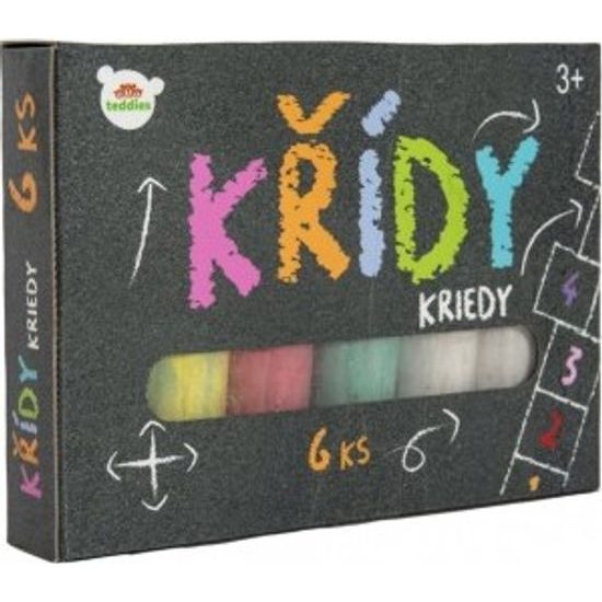 Křídy barevné chodníkové 6ks