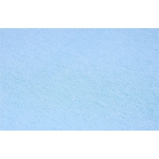 Prostěradlo z hladké žerzejové látky 160x80 světlé modrá