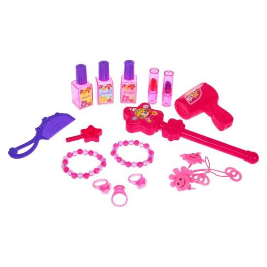 Majlo Toys přenosný toaletní stoleček se světly a zvuky Magic Mirror