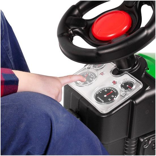 Dětský šlapací traktor s vlečkou Active Pedal zelený