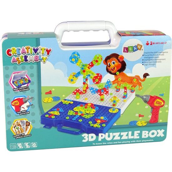 Sada 3D stavebnice s dinosauřími bloky