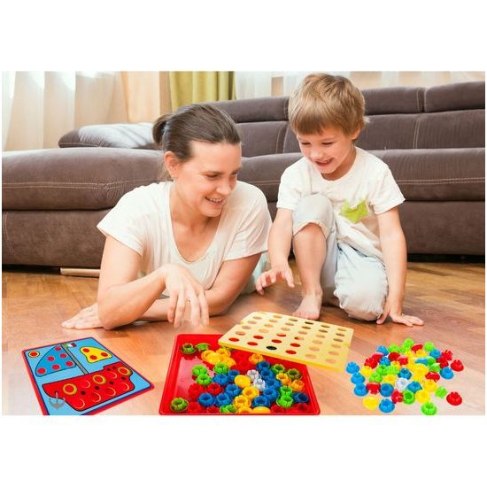 Dětská knoflíková vkládačka Genius Art