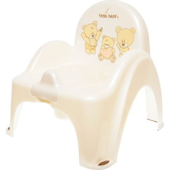 Dětský nočník s poklopem bílý medvěd