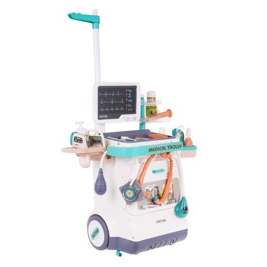 Dětský lékařský stůl s kolečky, světlem a zvuky Medical Trolly