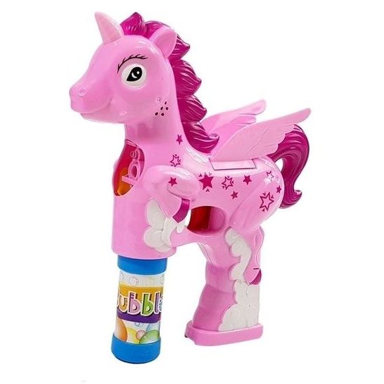 Majlo Toys bublifuk na baterie Jednorožec růžový