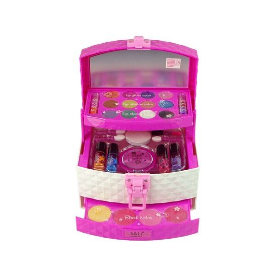 Kosmetická sada v růžovém kufříku